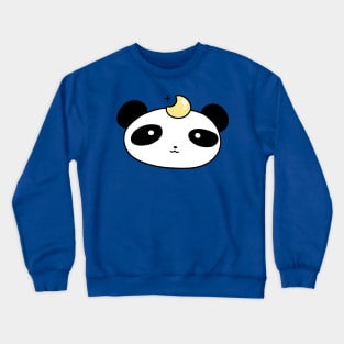 Moon Panda Face Crewneck Sweatshirt